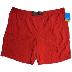 Columbia Mens Red Swim Trunks Shorts Size 2XL 9" Inseam New with Tags